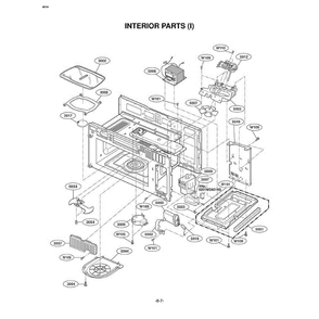 Section 7 Diagram and Parts List for LMV2061SB ABKELCA LG Microwave Oven Combo