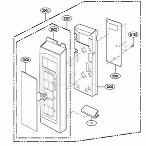Part Location Diagram of 6871W1S329A LG PCB ASSEMBLY,SUB