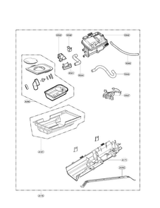 Panel Drawer And Guide Assembly Parts Diagram and Parts List for DLGX6002V  LG Dryer