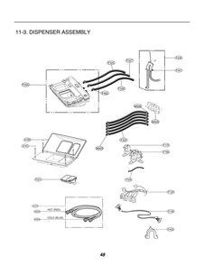 Dispenser Assembly Diagram and Parts List for FH0C7FD71 ASSEELC LG Washer