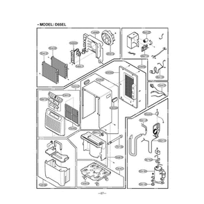 Section 6 Diagram and Parts List for LD65EL AWYAUSL LG Dehumidifier