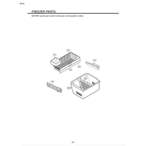Section 2 Diagram and Parts List for LFD22860SW ASWCLGY LG Refrigerator