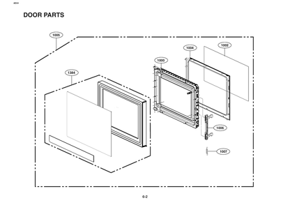 Door Parts Diagram and Parts List for MSER2090S CSTELGA LG Miscellaneous