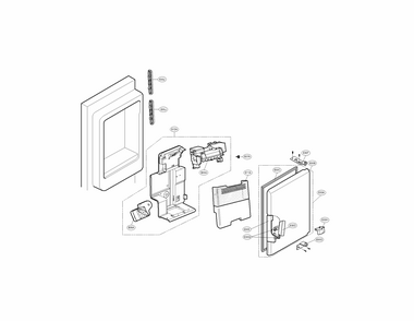 Ice Maker And Ice Bank Parts Diagram and Parts List for 79572032111  Kenmore Refrigerator