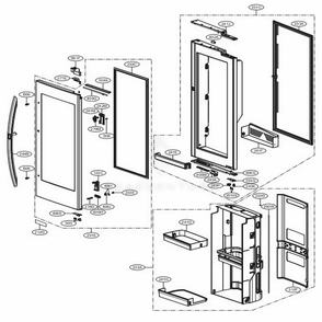 Part Location Diagram of ADD73516627 LG DOOR FOAM ASSEMBLY,HOME BAR
