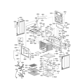 Cavity Part Diagram and Parts List for LRG3093ST 00 LG Range