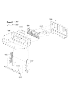 Controller Parts Diagram and Parts List for LRE3083SW  LG Range
