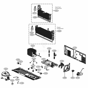 Cycle Parts Diagram and Parts List for 74407 ASBCSE0 LG Refrigerator