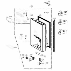 Part Location Diagram of ABH75619701 LG BUTTON ASSEMBLY