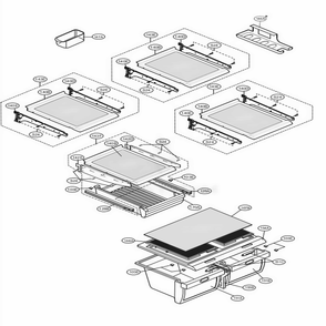 Refrigerator Drawer Parts Diagram and Parts List for 75093 ASTCSEF LG Refrigerator