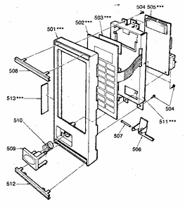 Part Location Diagram of 500351 LG Control panel