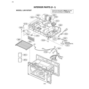 Section 7 Diagram and Parts List for LMV1976ST ASBELGA LG Microwave Oven Combo