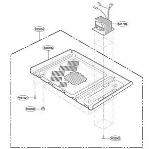 Base Plate Parts Diagram and Parts List for KCMC155JSS ASTEKAD LG Range
