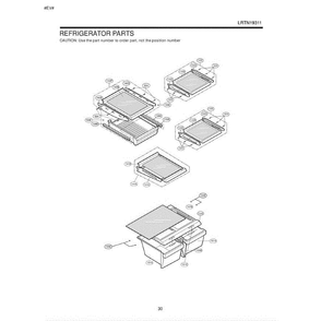 Section 10 Diagram and Parts List for LRTN19310BQ ABICLGA LG Refrigerator