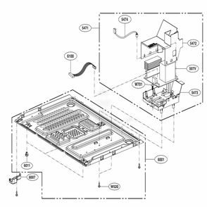 Base Plate Parts Diagram and Parts List for LMC1575SB CB1ELNA LG Range