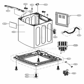 Part Location Diagram of ABJ72919675 LG CABINET ASSEMBLY