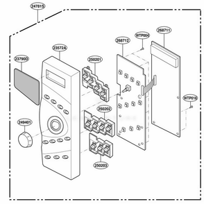 Part Location Diagram of 4781W1S048L LG CONTROLLER Assembly,[SEM