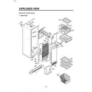 Section 4 Diagram and Parts List for LRSPC2051ST ASTCLGA LG Refrigerator