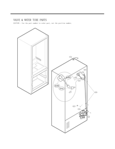 Tube Parts Diagram and Parts List for GC-L258VSXM ASTCNA0 LG Refrigerator