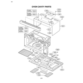 Section 3 Diagram and Parts List for LMV2053ST AS1ELGA LG Microwave Oven Combo