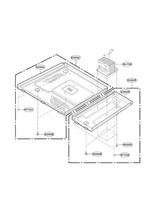 Base Plate Parts Diagram and Parts List for LRM2060ST  LG Microwave