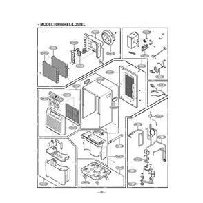 Section 5 Diagram and Parts List for LD65EL AWYAUSL LG Dehumidifier