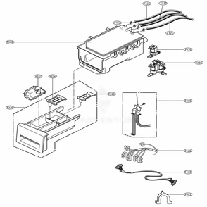 Part Location Diagram of AGL74074317 LG PANEL ASSEMBLY,DRAWER