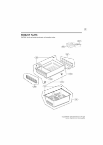 Freezer Parts Diagram and Parts List for GR-F298NKSH ASBCNA2 LG Refrigerator