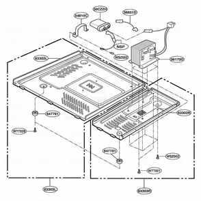 Part Location Diagram of 3303W2A003A LG PLATE ASSEMBLY,BASE