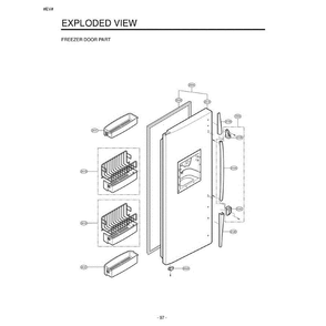 Section 4 Diagram and Parts List for LRSC26925SW ASWCLGA LG Refrigerator