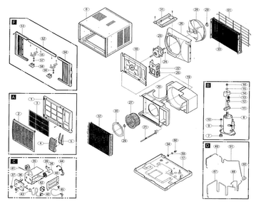 Part Location Diagram of 5231A20004D LG FILTER ASSEMBLY,AIR CLEA