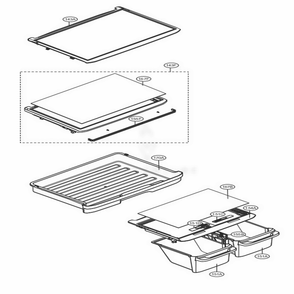 Refrigerator Parts Diagram and Parts List for 78033 ASTCSE6 LG Refrigerator