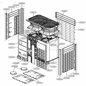 Main 2 Diagram and Parts List for ARUM144BTE5 AWGBLUS LG Air Conditioner