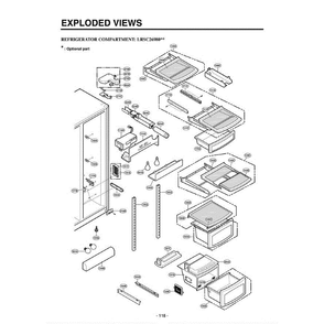 Part Location Diagram of 3550JA1377B LG Cover,Hinge