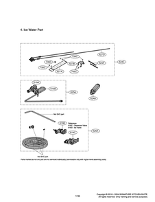 Ice Water Part Diagram and Parts List for GR-617AGPPM ASWCNA0 LG Refrigerator