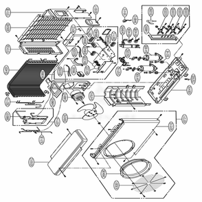 Main Diagram and Parts List for A2UH243GA0 AMBAHCI LG Air Conditioner