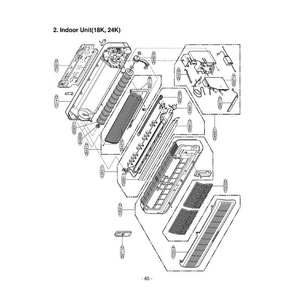 Section 1 Diagram and Parts List for LS-K2430CL AMB6CND LG Air Conditioner