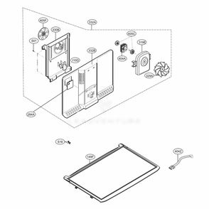 Freezer Parts Diagram and Parts List for 79432 ASWCSE5 LG Refrigerator