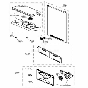 Part Location Diagram of ADJ75032801 LG DUCT ASSEMBLY,MULTI
