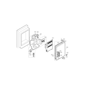 Ice Bank Part Diagram and Parts List for LFX21975ST 00 LG Refrigerator