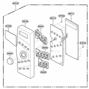 Part Location Diagram of 6871W2S125K LG Main Pwbpcb Assembly