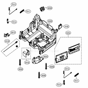 Base Assembly Diagram and Parts List for LDT7797ST ASTEEUS LG Dishwasher