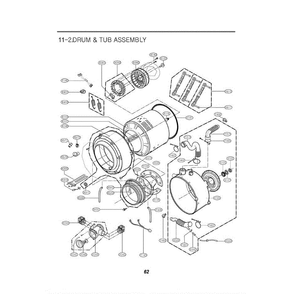Section 1 Diagram and Parts List for WM2487HWM ABWEEUS LG Washer