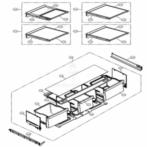 Refrigerator Parts Diagram and Parts List for LMXC23746D ASBCNA3 LG Refrigerator