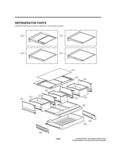 Refrigerator Parts Diagram and Parts List for GR-J266DSJM ASTCNA2 LG Refrigerator