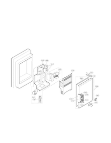Ice Bank Parts Diagram and Parts List for LFX25961AL02  LG Refrigerator