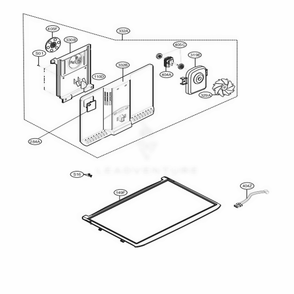 Freezer Parts Diagram and Parts List for 78033 ASTCSE2 LG Refrigerator