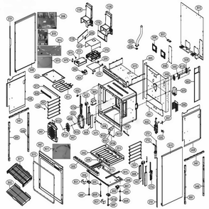 Cavity Parts Diagram and Parts List for SKSDR360SIS ASTLSGN LG Range