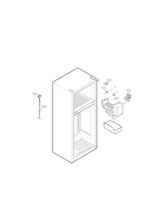 Ice Maker Parts Diagram and Parts List for LTC24380SB00  LG Refrigerator