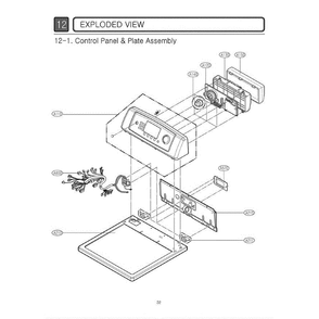 Section 2 Diagram and Parts List for DLE6942W ABWEEUS LG Dryer